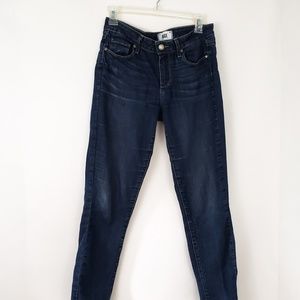 Paige Kylie Crop Skinny Dark Wash Ankle Jeans